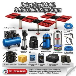 Paket Usaha Cuci Mobil 3 Hidrolik H Kupu-Kupu | Skala Besar & Profesional