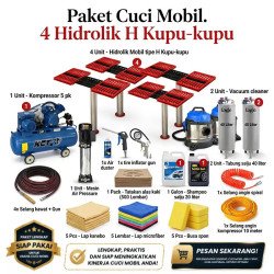 Paket Usaha Cuci Mobil 4 Hidrolik H Kupu-Kupu | Kapasitas Mega & Eksklusif