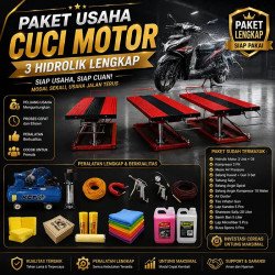 Paket Usaha Cuci Motor 3 Hidrolik Skala Menengah