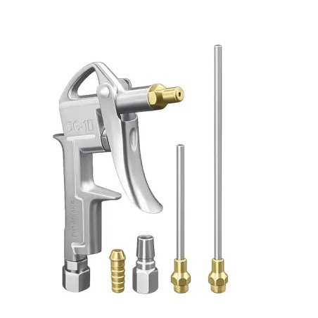 Air Blow Gun Kompresor DG-10 dengan nozzle panjang dan pendek, alat pembersih debu pneumatik berkualitas tinggi